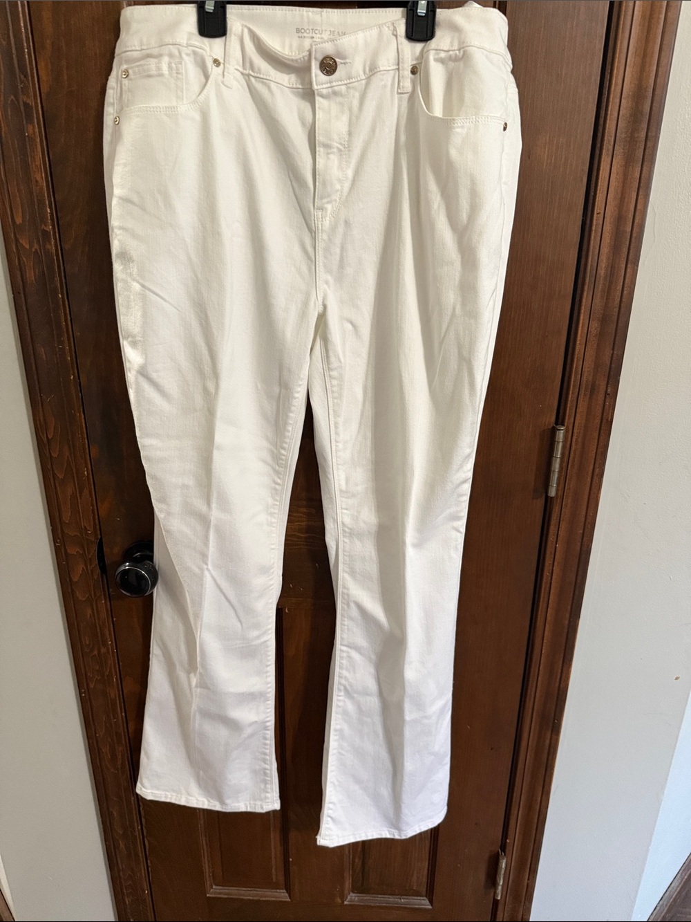 Chico's White Boot Cut Jeans